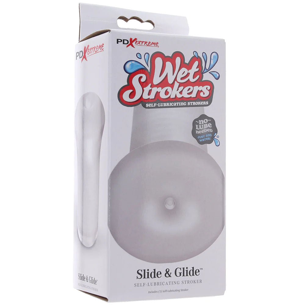 Buy PDX Extreme Wet Stroker - Slide & Glide - Clear Vagina Stroker – Naughtyhut NZ sex toys online. Discreet delivery & top brands.