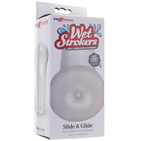 Buy PDX Extreme Wet Stroker - Slide & Glide - Clear Vagina Stroker – Naughtyhut NZ sex toys online. Discreet delivery & top brands.