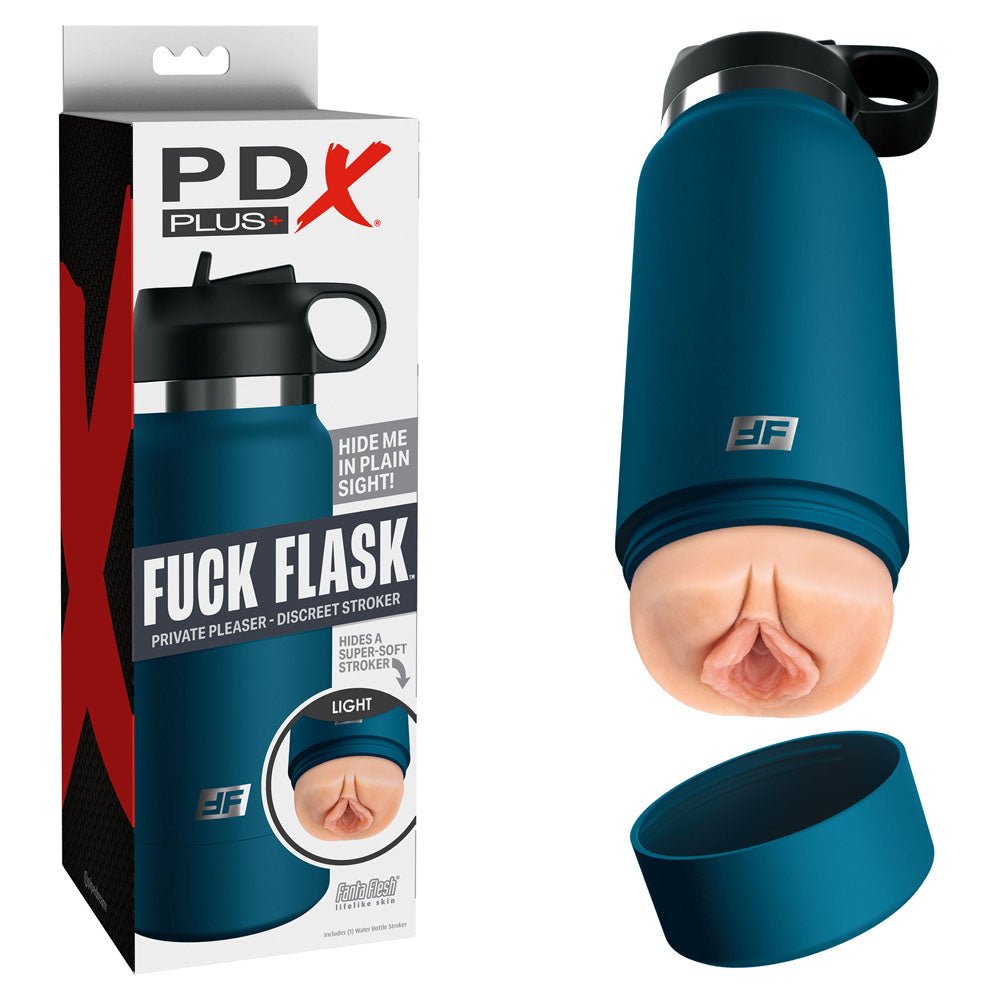 PDX Plus Fuck Flask - Private Pleaser - Flesh Discreet Vagina Stroker – Sex toys NZ by Naughtyhut. Discreet delivery nationwide.