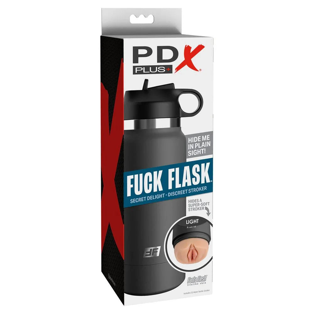 PDX Plus Fuck Flask Secret Delight retail box, hide me in plain sight
