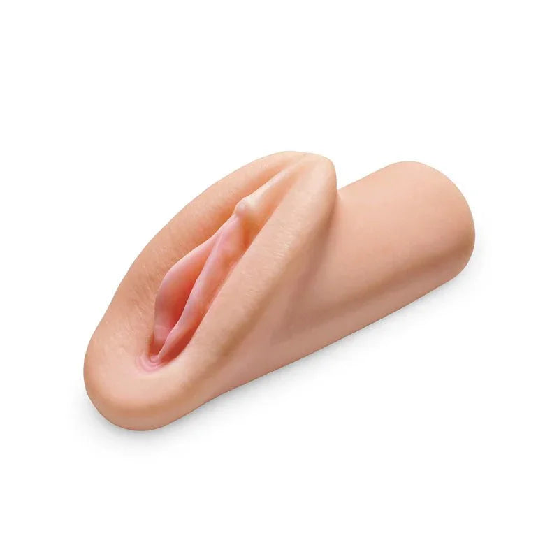 Perfect Pussy Heaven stroker at an angle showing the depth of the sleeve