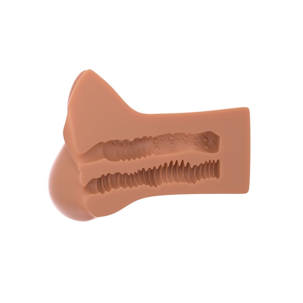 PDX Plus Pick Your Pleasure Stroker XL - Brown - Brown Vagina Stroker – Sex toys NZ by Naughtyhut. Discreet delivery nationwide.