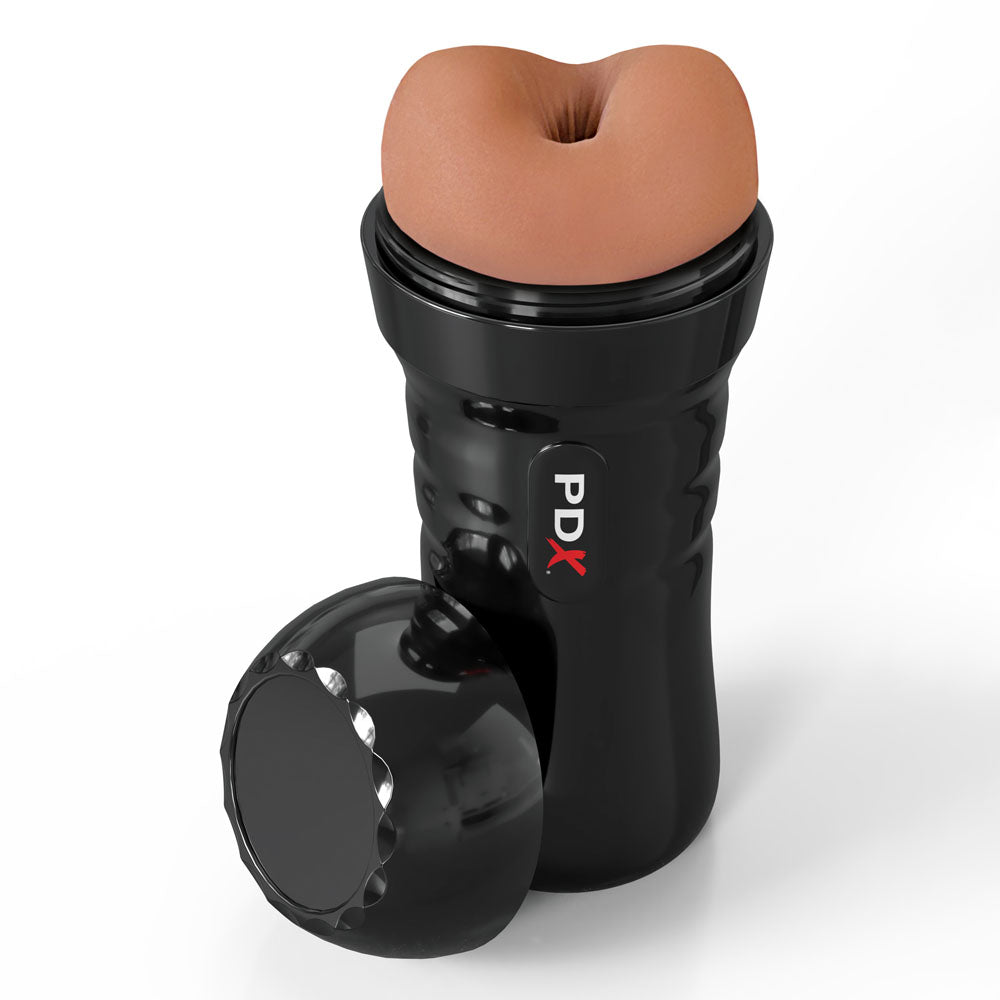 Buy PDX Wet Bussies Super Bangin Butt - Brown - Brown Anal Stroker – Naughtyhut NZ sex toys online. Discreet delivery & top brands.