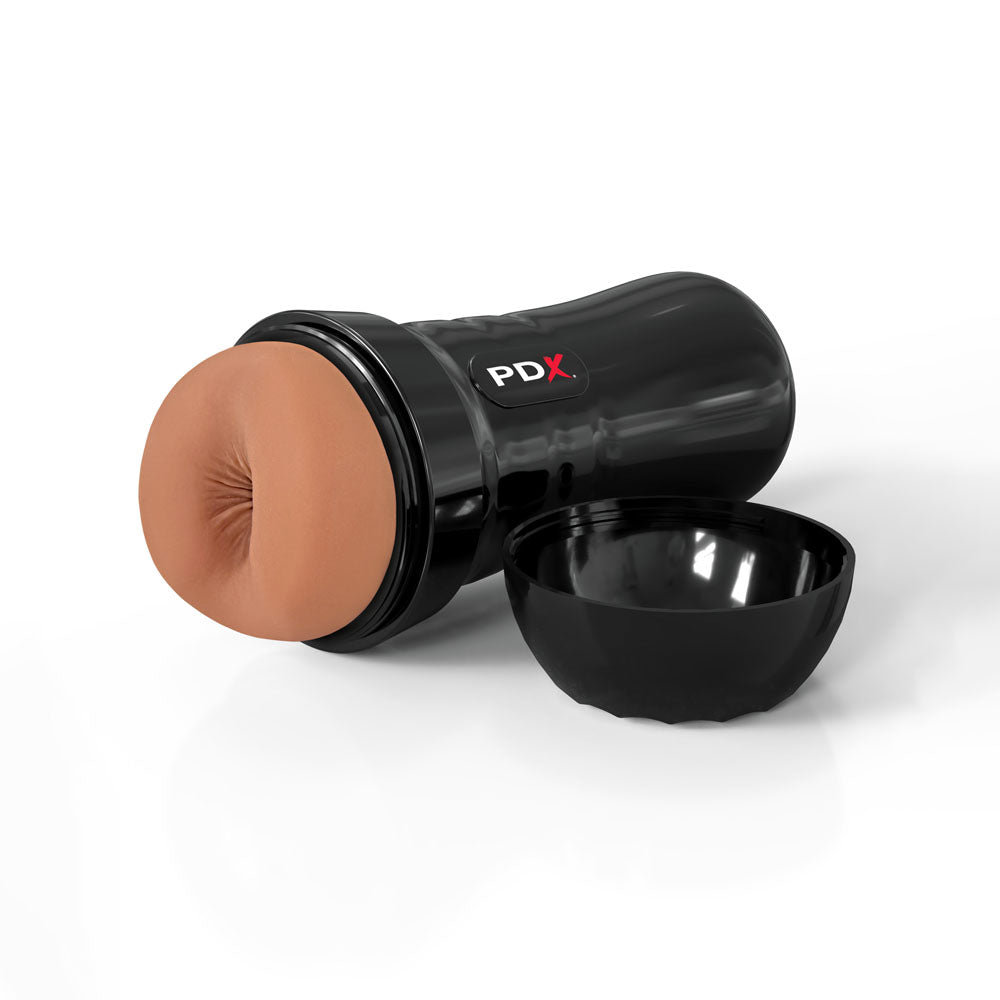 Buy PDX Wet Bussies Super Bangin Butt - Brown - Brown Anal Stroker – Naughtyhut NZ sex toys online. Discreet delivery & top brands.
