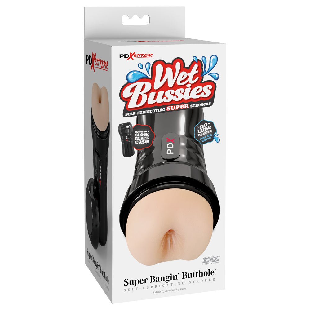 Buy PDX Wet Bussies Super Bangin Butt - Light - Flesh Anal Stroker – Naughtyhut NZ sex toys online. Discreet delivery & top brands.
