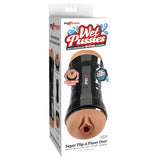 Buy PDX Wet Pussies Super Flip - A - Pussy Over - Brown - Brown Dual Ended Stroker (Vagina & Ass) – Naughtyhut NZ sex toys online. Discreet delivery & top brands.
