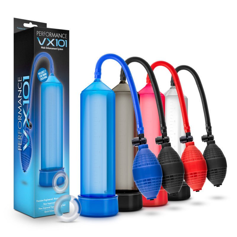Buy Performance VX101 Male Enhancement Pump - Red Penis Pump – Naughtyhut NZ sex toys online. Discreet delivery & top brands.