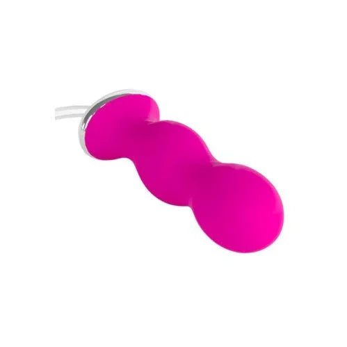 Perifit Care kegel trainer in Pink, tri-lobed body with cord