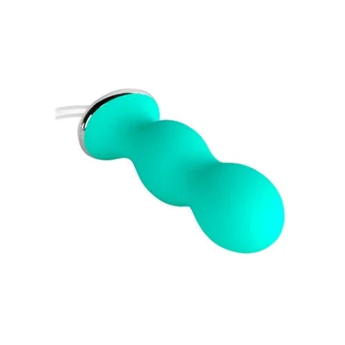 Perifit Care kegel trainer in Green, tri-lobed body with cord