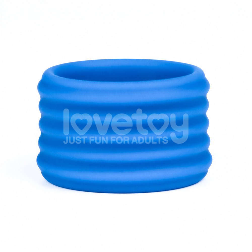 Buy Pinnacle Pro Deep Rib Grip - Blue Cock Ring – Naughtyhut NZ sex toys online. Discreet delivery & top brands.