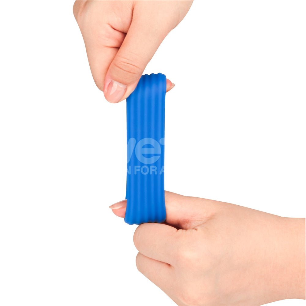 Pinnacle Pro Deep Rib Grip - Blue Cock Ring – Sex toys NZ by Naughtyhut. Discreet delivery nationwide.