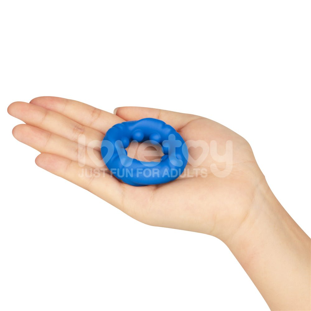 Buy Pinnacle Pro Ridge Bump Stretcher - Blue Cock Ring – Naughtyhut NZ sex toys online. Discreet delivery & top brands.