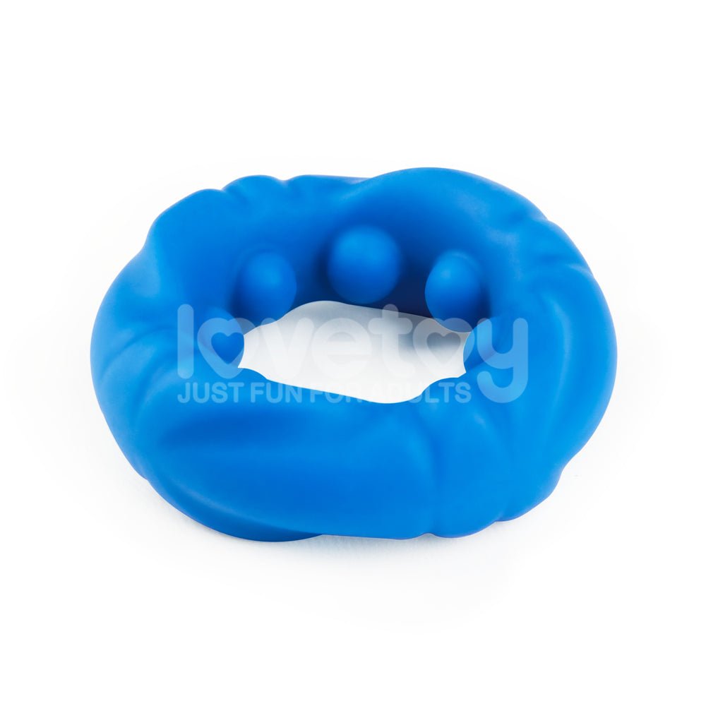 Buy Pinnacle Pro Ridge Bump Stretcher - Blue Cock Ring – Naughtyhut NZ sex toys online. Discreet delivery & top brands.