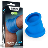Buy Pinnacle Pro Tapered Squeeze - Blue Ball Stretcher – Naughtyhut NZ sex toys online. Discreet delivery & top brands.