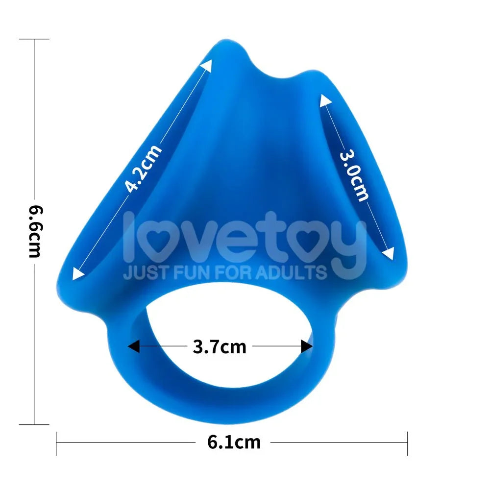 Trio Grip Enhancer measurements: 6.6 cm tall, 6.1 cm wide, 3.7 cm ring opening