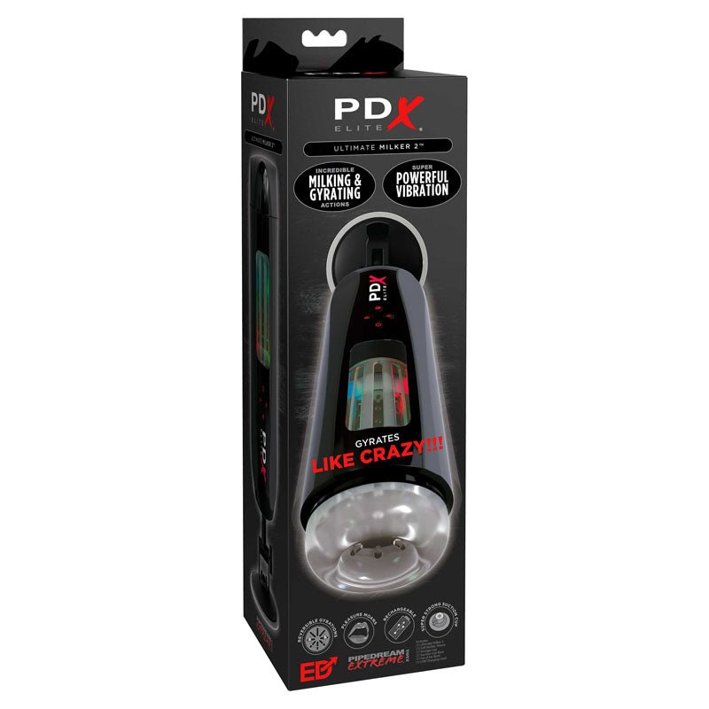 Buy Pipedream Extreme Toys Elite Ultimate Milker 2 - USB Rechargeable Masturbator – Naughtyhut NZ sex toys online. Discreet delivery & top brands.