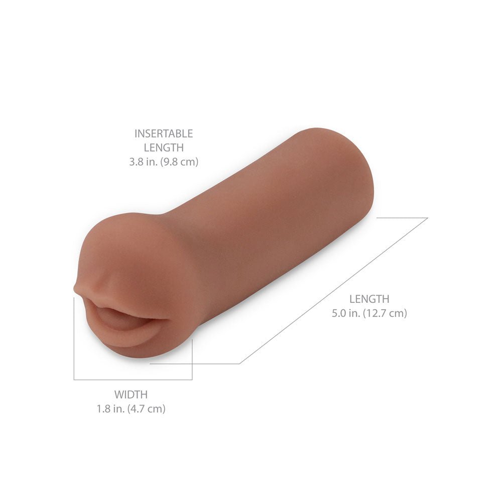 Pipedream Extreme Toyz Coed Cocksucker - Brown - Brown Mouth Stroker – Sex toys NZ by Naughtyhut. Discreet delivery nationwide.