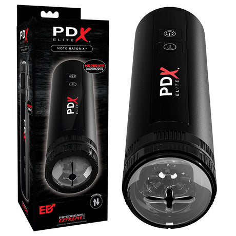 Buy Pipedream Extreme Toyz Elite Moto Bator X - Black Powered Water Stroker – Naughtyhut NZ sex toys online. Discreet delivery & top brands.