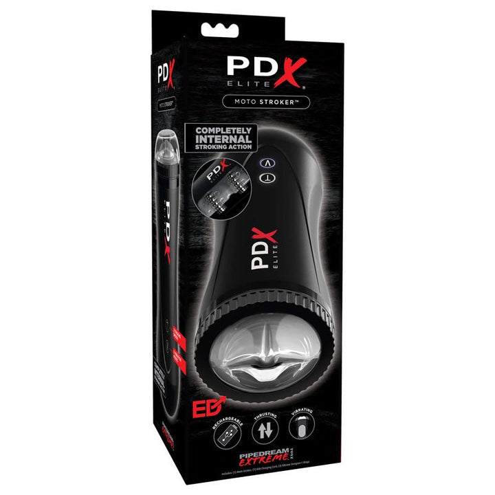 Pipedream Extreme Toyz Elite Moto Stroker - Black Powered Masturbator – Sex toys NZ by Naughtyhut. Discreet delivery nationwide.
