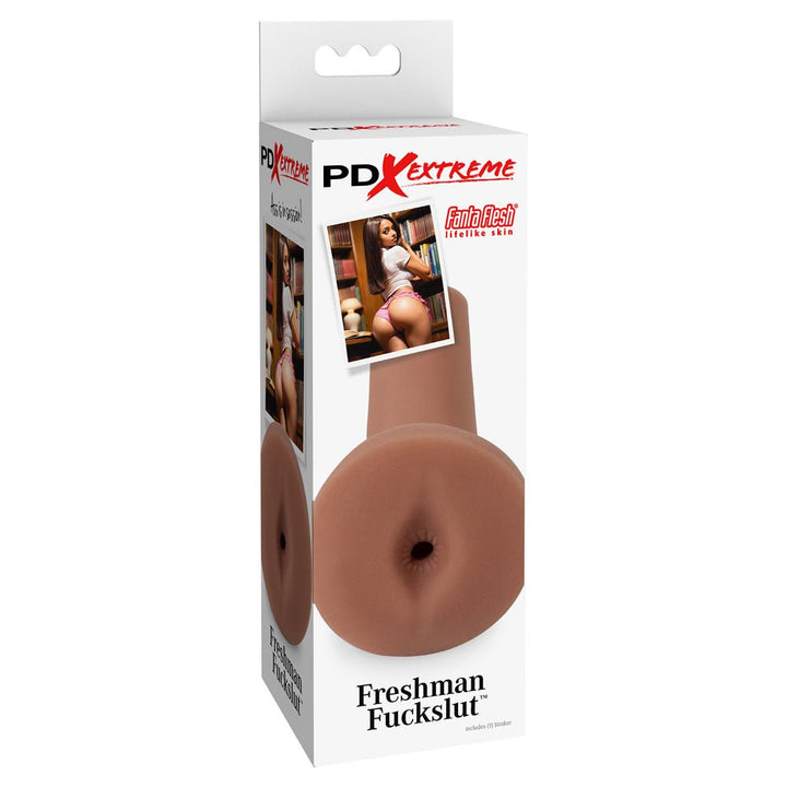 Pipedream Extreme Toyz Freshman Fuckslut - Brown - Brown Ass Stroker – Sex toys NZ by Naughtyhut. Discreet delivery nationwide.
