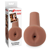 Buy Pipedream Extreme Toyz Freshman Fuckslut - Brown - Brown Ass Stroker – Naughtyhut NZ sex toys online. Discreet delivery & top brands.