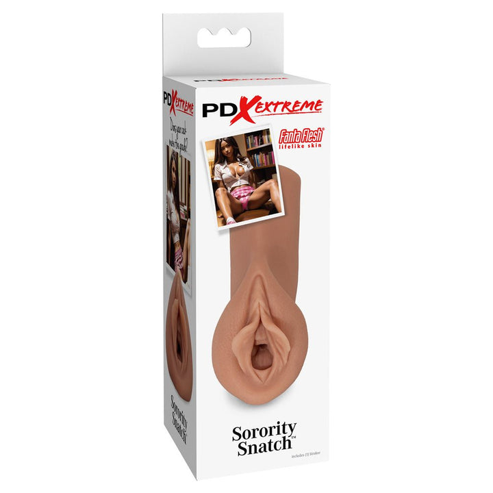 Pipedream Extreme Toyz Sorority Snatch - Brown - Brown Vagina Stroker – Sex toys NZ by Naughtyhut. Discreet delivery nationwide.
