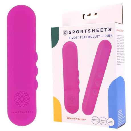 Buy Pivot Flat Bullet - Pink - Pink 10.2 cm USB Rechargeable Bullet – Naughtyhut NZ sex toys online. Discreet delivery & top brands.