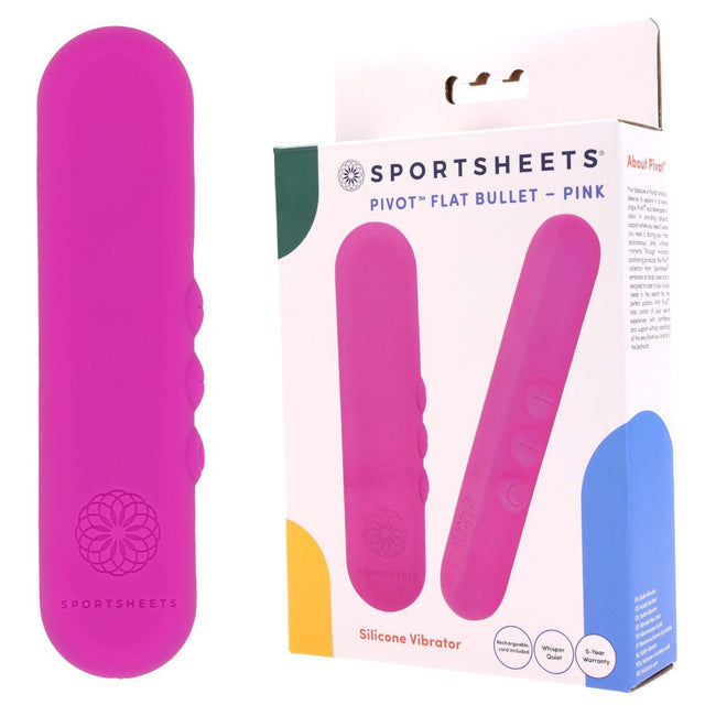 Buy Pivot Flat Bullet - Pink - Pink 10.2 cm USB Rechargeable Bullet – Naughtyhut NZ sex toys online. Discreet delivery & top brands.
