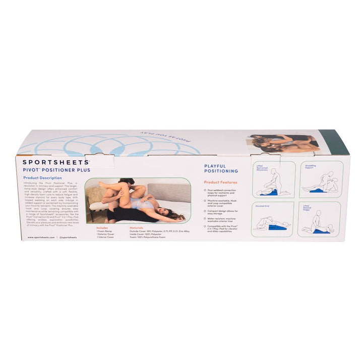 Pivot Positioner Plus - Black XL Foam Position Cushion – Sex toys NZ by Naughtyhut. Discreet delivery nationwide.