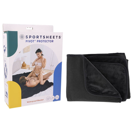 Buy Pivot Protector - Black Triple - Layered Waterproof Blanket – Naughtyhut NZ sex toys online. Discreet delivery & top brands.
