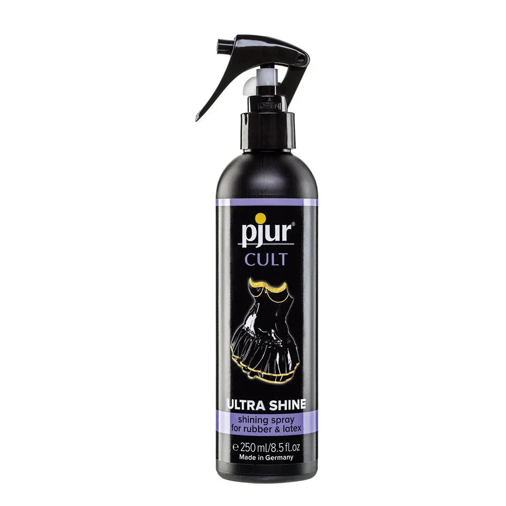 pjur Cult Ultra Shine, black 250 ml trigger-spray bottle for rubber and latex