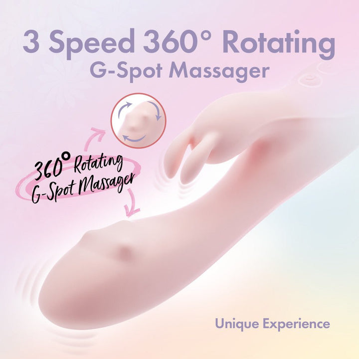 Play With Me - Fairy Flutter - Pink 19.7 cm USB Rechargeable Rabbit Vibrator – Sex toys NZ by Naughtyhut. Discreet delivery nationwide.