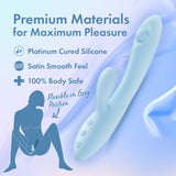 Buy Play With Me - Moondust Magic - Blue 20.3 cm USB Rechargeable Rabbit Vibrator – Naughtyhut NZ sex toys online. Discreet delivery & top brands.
