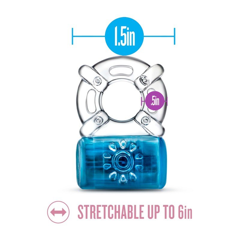 Play With Me Pleaser Rechargeable C - Ring - Blue - Blue Rechargeable Cock Ring – Sex toys NZ by Naughtyhut. Discreet delivery nationwide.