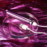 Buy Playboy Pleasure AMETHYST - Purple 12.4 cm USB Rechargeable Glass Tipped Mini Vibrator – Naughtyhut NZ sex toys online. Discreet delivery & top brands.