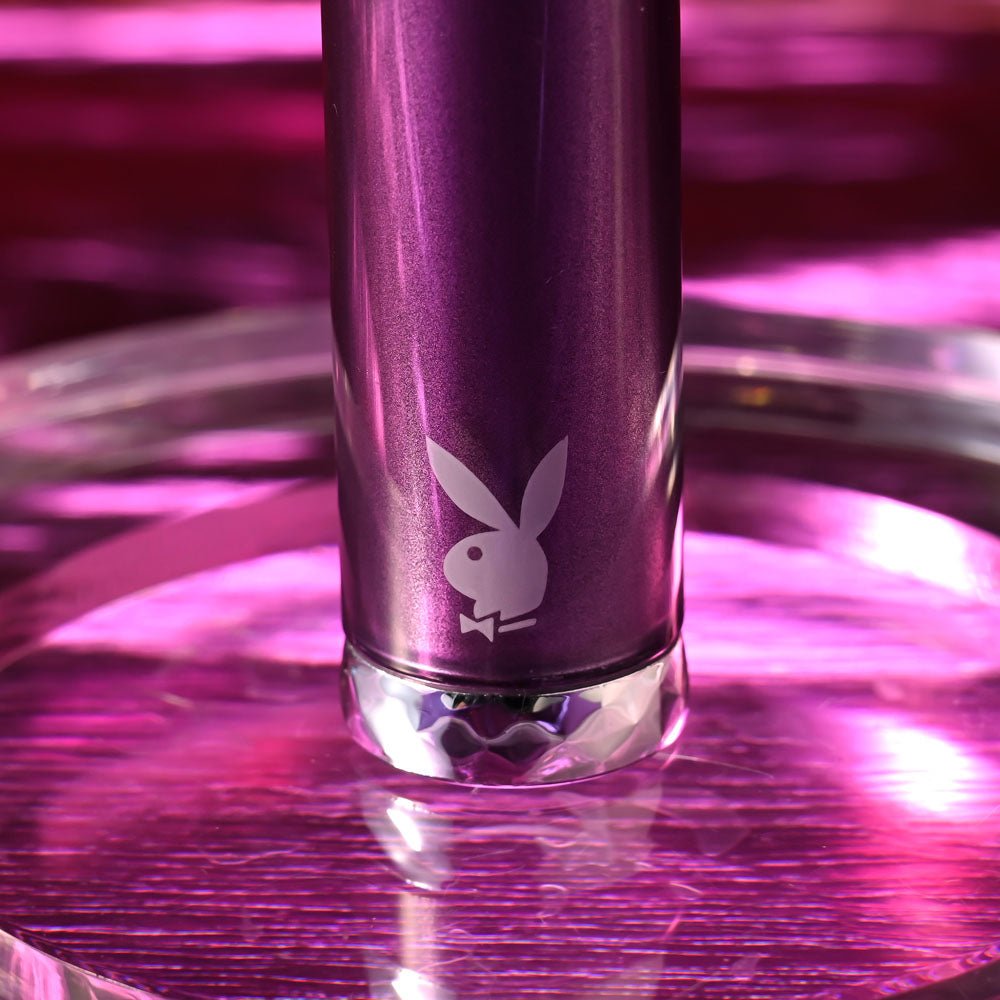Playboy Pleasure AMETHYST - Purple 12.4 cm USB Rechargeable Glass Tipped Mini Vibrator – Sex toys NZ by Naughtyhut. Discreet delivery nationwide.