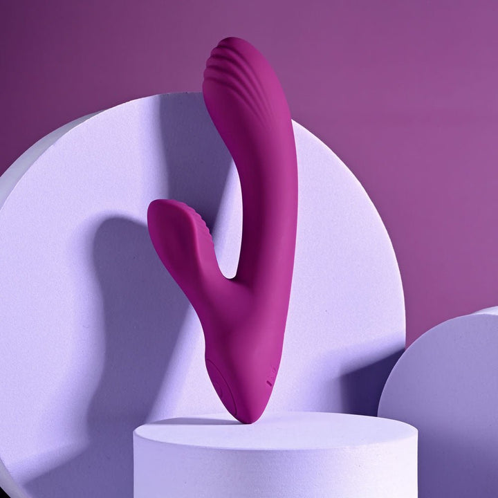 Playboy Pleasure BITTY BUNNY - Purple 14.7 cm USB Rechargeable Rabbit Vibrator – Sex toys NZ by Naughtyhut. Discreet delivery nationwide.
