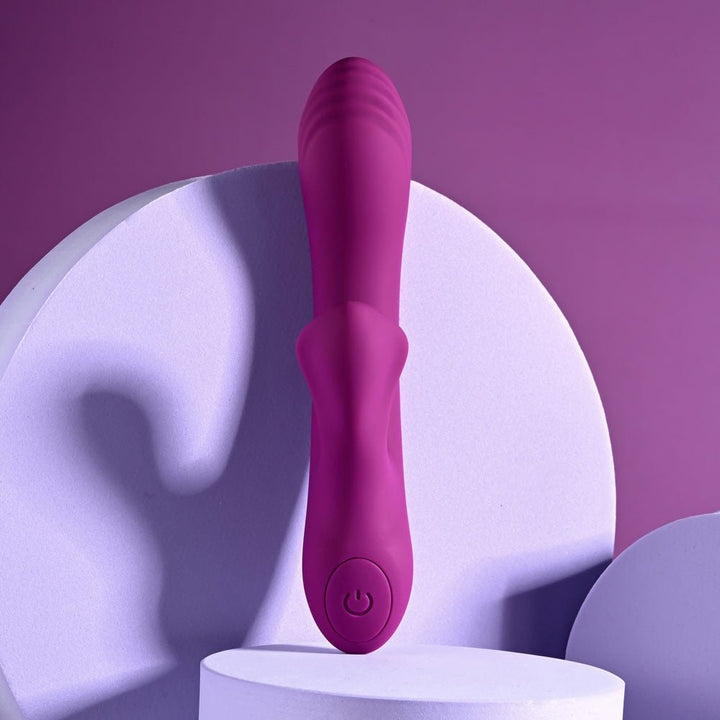 Playboy Pleasure BITTY BUNNY - Purple 14.7 cm USB Rechargeable Rabbit Vibrator – Sex toys NZ by Naughtyhut. Discreet delivery nationwide.
