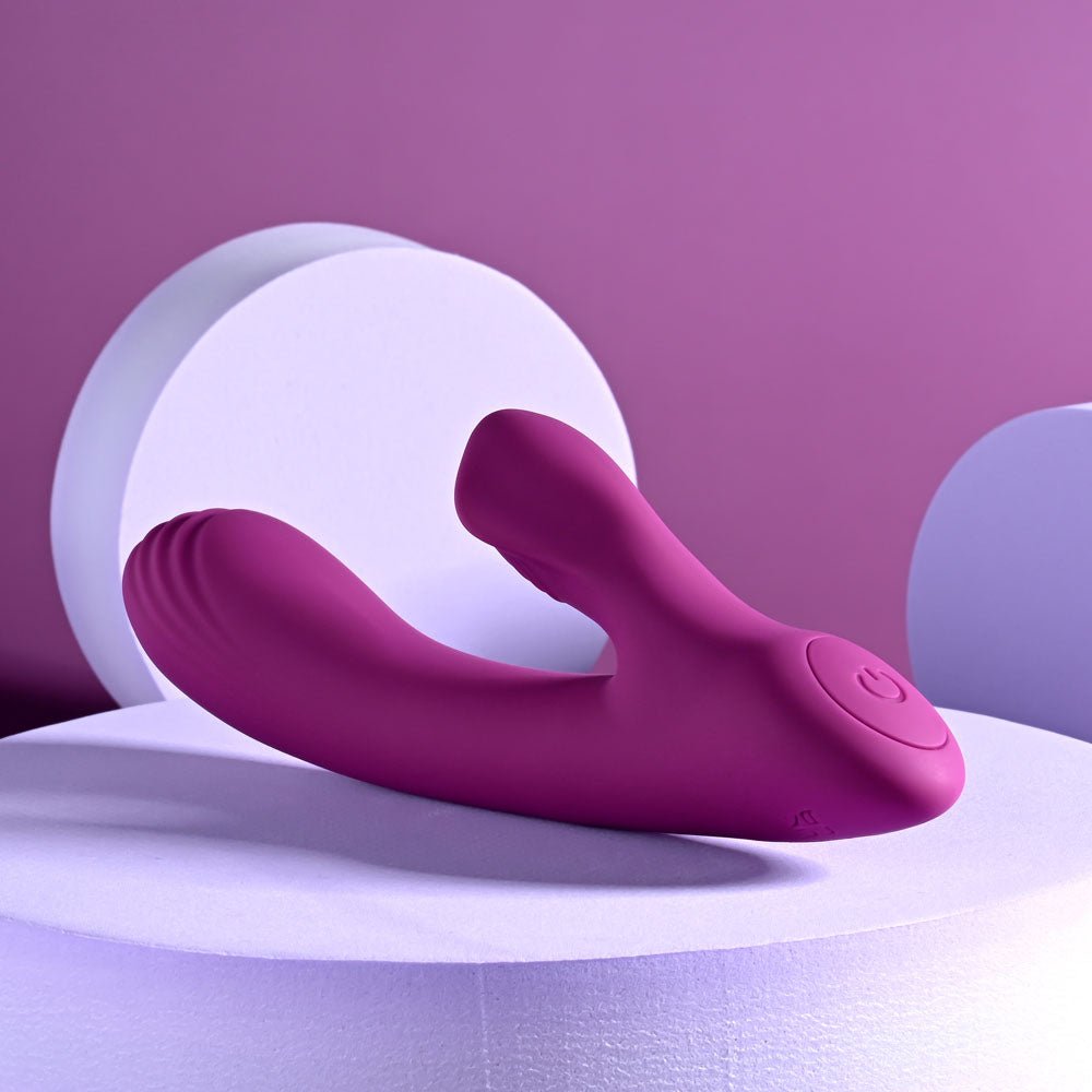 Playboy Pleasure BITTY BUNNY - Purple 14.7 cm USB Rechargeable Rabbit Vibrator – Sex toys NZ by Naughtyhut. Discreet delivery nationwide.