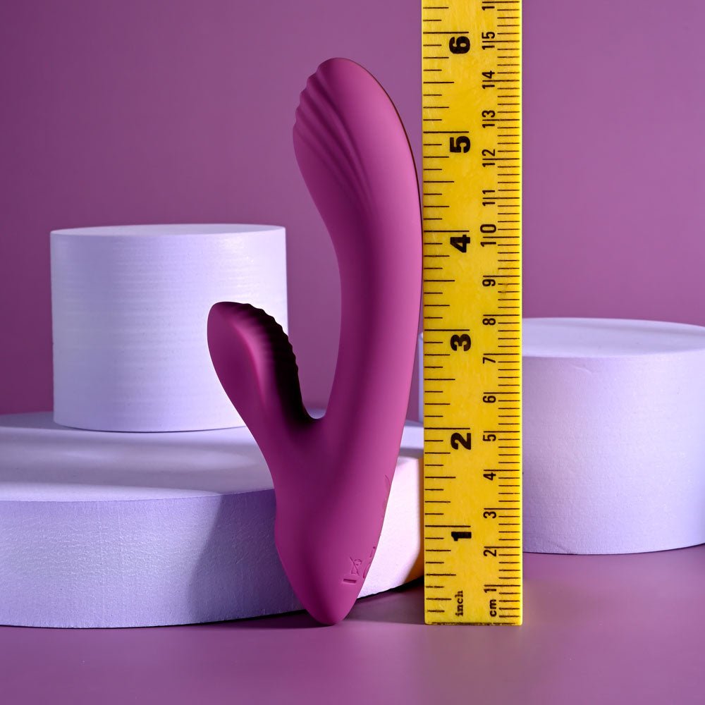 Playboy Pleasure BITTY BUNNY - Purple 14.7 cm USB Rechargeable Rabbit Vibrator – Sex toys NZ by Naughtyhut. Discreet delivery nationwide.