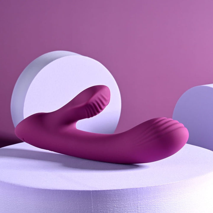 Playboy Pleasure BITTY BUNNY - Purple 14.7 cm USB Rechargeable Rabbit Vibrator – Sex toys NZ by Naughtyhut. Discreet delivery nationwide.