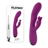 Buy Playboy Pleasure BUSY BUNNY - Purple 22.6 cm USB Rechargeable Rabbit Vibrator with Tapping Shaft – Naughtyhut NZ sex toys online. Discreet delivery & top brands.