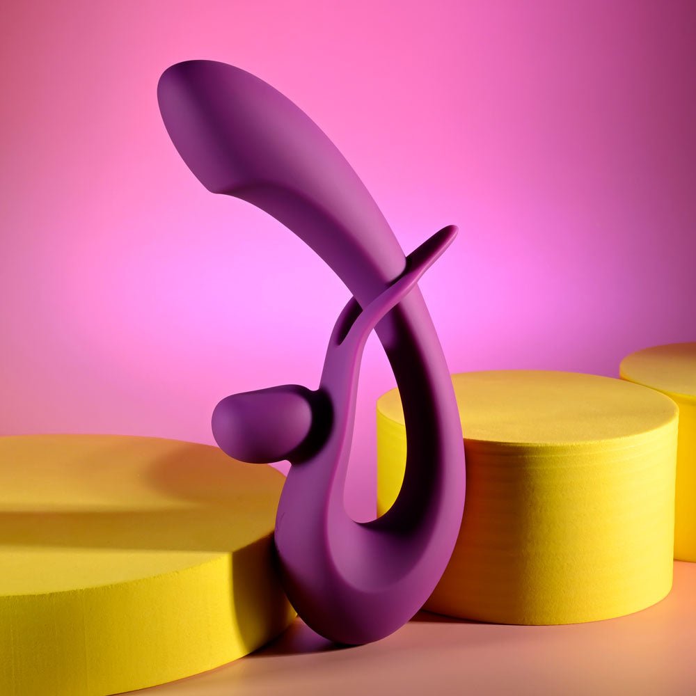 Playboy Pleasure CHA CHA SLIDE - Purple 20 cm USB Rechargeable Rabbit Vibrator – Sex toys NZ by Naughtyhut. Discreet delivery nationwide.