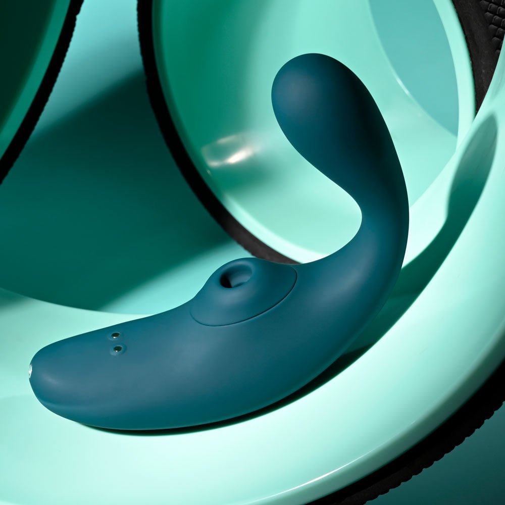 Buy Playboy Pleasure CHARMER - Blue USB Rechargeable Vibrator with Clitoral Suction at NZ’s Mega Adult Toys Store. Discover premium sex toys with discreet shipping at the best price in NZ