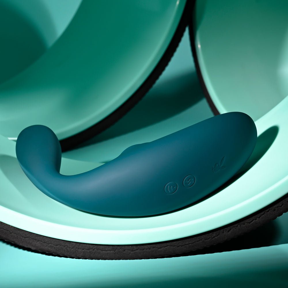 Buy Playboy Pleasure CHARMER - Blue USB Rechargeable Vibrator with Clitoral Suction at NZ’s Mega Adult Toys Store. Discover premium sex toys with discreet shipping at the best price in NZ