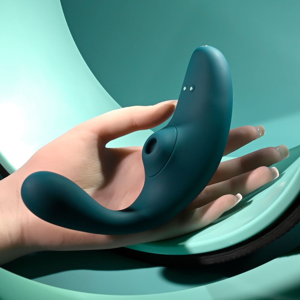 Buy Playboy Pleasure CHARMER - Blue USB Rechargeable Vibrator with Clitoral Suction at NZ’s Mega Adult Toys Store. Discover premium sex toys with discreet shipping at the best price in NZ