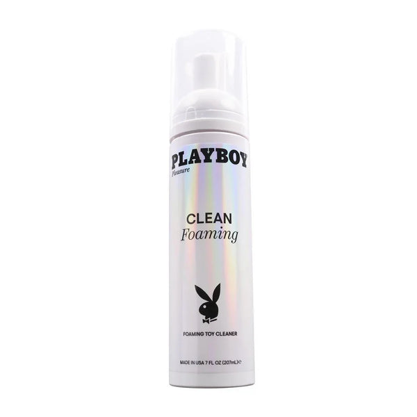 Playboy Pleasure Clean Foaming toy cleaner, 207 ml pump bottle on white