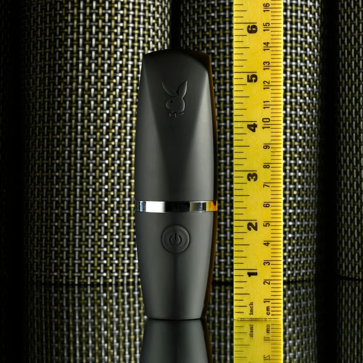 Playboy Pleasure EXCURSION - Black 14.2 cm USB Rechargeable Suction Stimulator – Sex toys NZ by Naughtyhut. Discreet delivery nationwide.