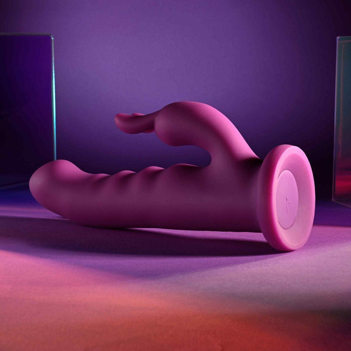 Playboy Pleasure FLUFFLE - Purple 19.7 cm USB Rechargeable Rabbit Vibrator – Sex toys NZ by Naughtyhut. Discreet delivery nationwide.