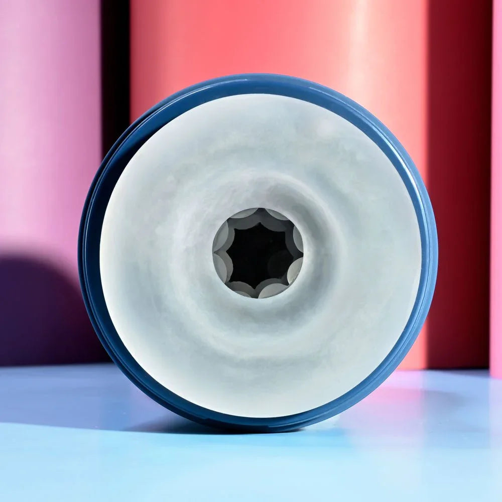 Head-on view into the Gusto's white textured suction opening